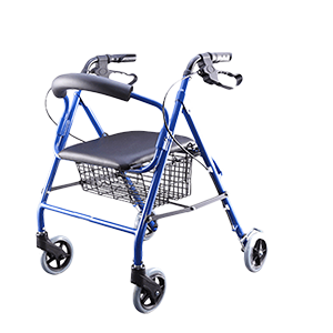 Andadera Rollator Azul Con Canastilla